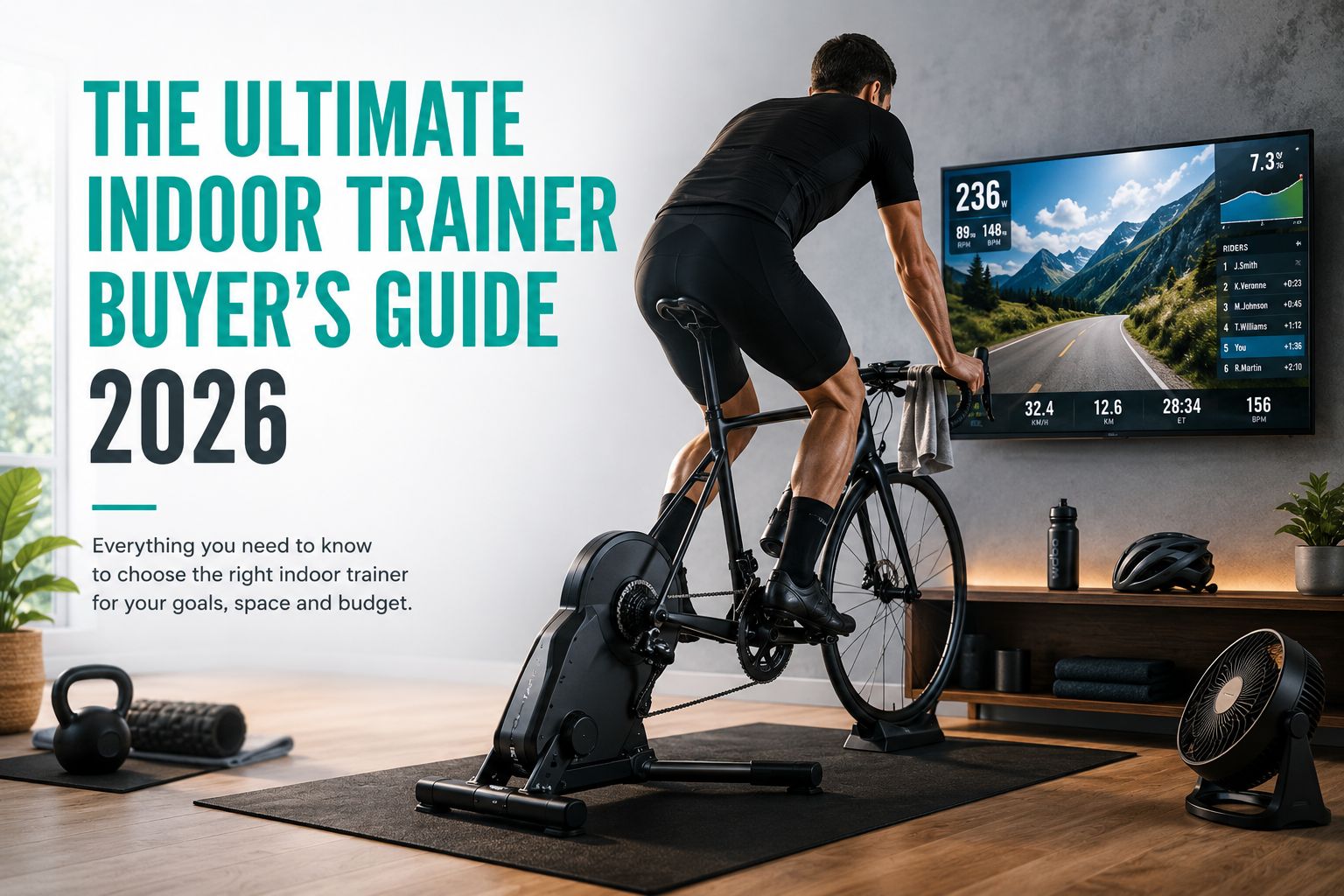 Best Smart Bikes UK 2026: Wattbike, Wahoo, Tacx & Zwift Compared